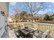 Relaxing deck overlooking backyard with seating at 4526 Wedgewood Dr, Charlotte, NC 28210