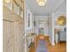 Bright and airy entryway with hardwood floors and a stylish console table at 4526 Wedgewood Dr, Charlotte, NC 28210