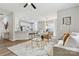 Open living space with kitchen and stylish decor at 4827 Eaves Ln, Charlotte, NC 28215