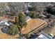 Aerial view showing house and large lot at 5113 Grice Ct, Charlotte, NC 28210