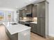 Modern kitchen with gray cabinets, quartz countertops, and stainless steel appliances at 539 W Tremont Ave, Charlotte, NC 28203