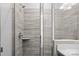 Clean and bright shower with glass enclosure at 539 W Tremont Ave, Charlotte, NC 28203