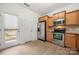 Kitchen with stainless steel appliances and light wood cabinets at 611 Cahill Ln, Fort Mill, SC 29715