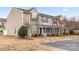 Three-unit townhome building with landscaping and parking at 611 Cahill Ln, Fort Mill, SC 29715