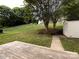 Deck and backyard landscape with shed at 104 Pratt St, Belmont, NC 28012