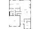 First floor plan showing kitchen, living room, and bedroom at 14916 Oregon Oak Ct, Mint Hill, NC 28227