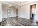 Formal dining room with hardwood floors, chandelier, and French doors at 3229 Mcharney Dr # 35, Harrisburg, NC 28075