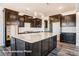 Modern kitchen boasting a large island and dark cabinetry at 3229 Mcharney Dr # 35, Harrisburg, NC 28075