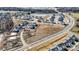 Aerial view of new homes under construction and open land at 3237 Mcharney Dr # 29, Harrisburg, NC 28075