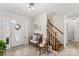 Bright entryway with bench and staircase at 415 Cameron Dr, Salisbury, NC 28147