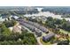 Aerial view of townhouses near a lake at 4343 Reed Creek Dr, Sherrills Ford, NC 28673