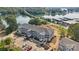 Aerial view of new lakefront apartment building nearing completion at 4455 Reed Creek Dr # 301, Sherrills Ford, NC 28673