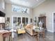 Bright living room with hardwood floors and high ceilings at 600 E Monbo Rd, Statesville, NC 28677