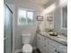 Modern bathroom with granite countertops and double vanity at 6211 Rock Island Rd, Charlotte, NC 28278