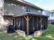 A screened gazebo is visible from the exterior with a covered roof at 9624 Langston Mill Rd, Charlotte, NC 28216