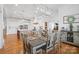 Eat-in kitchen with island, stainless steel appliances, and white cabinetry at 1026 Walker Branch Rd, Lincolnton, NC 28092