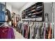 Well-organized closet with ample shelving and hanging space for clothing at 1248 Thomas Knapp Pkwy, Fort Mill, SC 29715