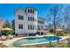 House exterior with pool and patio furniture at 1257 Stacey Ln, Indian Land, SC 29707