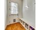 Laundry room with built-in bench, storage, and exterior access at 1257 Stacey Ln, Indian Land, SC 29707