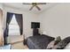 Bedroom with a double bed and a ceiling fan at 234 Robinson St, Rock Hill, SC 29730