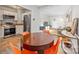 Open concept dining area with kitchen view and modern decor at 2601 Columbus Cir, Charlotte, NC 28208