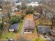 Aerial view of a house and surrounding properties at 4421 Gum St, Charlotte, NC 28208