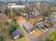 Aerial view of a house and surrounding properties at 4421 Gum St, Charlotte, NC 28208