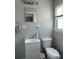 Clean bathroom with white vanity, toilet, and shower at 108 Greenview Dr, Kannapolis, NC 28081