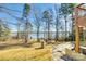 Landscaped lawn leading to a lake with a dock at 1221 Brunson Rd, Fort Lawn, SC 29714