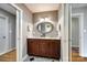 Bathroom with double vanity and granite countertops at 1221 Brunson Rd, Fort Lawn, SC 29714