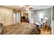 Bedroom with private balcony access and hardwood floors at 1221 Brunson Rd, Fort Lawn, SC 29714