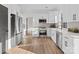 Modern kitchen with stainless steel appliances and white cabinets at 124 Lyman Oak Ct, Fort Mill, SC 29715