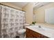 Clean bathroom with shower/tub combo at 1411 Ladora Dr, Charlotte, NC 28262