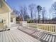 Spacious deck with white railings overlooking a private backyard at 148 Tetbury Ne Ave, Concord, NC 28025