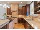 Modern kitchen with granite countertops and custom cabinetry at 18621 Rollingdale Ln, Davidson, NC 28036