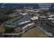 Aerial showing location near shopping and Harris Teeter at 211 Harbour Place Dr, Davidson, NC 28036