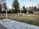 Large backyard with fire pit and gravel patio area at 235 Linda St, Salisbury, NC 28146