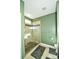 Bathroom with a large walk in shower and green walls at 2610 Lucy Short Cut Rd, Marshville, NC 28103