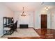 Home office with hardwood floors and large window at 2610 Lucy Short Cut Rd, Marshville, NC 28103