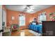 Bright bedroom with hardwood floors and cheerful decor at 277 Archie Mountain Ln, Taylorsville, NC 28681