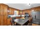 Spacious kitchen with ample wood cabinets and granite countertops at 277 Archie Mountain Ln, Taylorsville, NC 28681