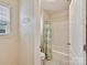 Bathroom with shower/tub combo and patterned shower curtain at 3020 Sewee Ln, Waxhaw, NC 28173