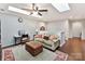 Spacious bonus room with a cozy sitting area and built-in workspace at 3020 Sewee Ln, Waxhaw, NC 28173