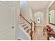 Open foyer with wood flooring and staircase, leading to the upper level at 3020 Sewee Ln, Waxhaw, NC 28173