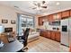 Small kitchen with stainless steel appliances and granite countertops at 3020 Sewee Ln, Waxhaw, NC 28173