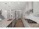 Modern kitchen with granite countertops and gray cabinets at 3126 Elmwood Dr, Monroe, NC 28110