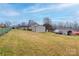 Large backyard with shed and distant view of homes at 4105 South Fork Ave, Hickory, NC 28602