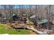 Aerial of community with cabins and clock tower at 5021 Redwood Grove Trl # 86, Lancaster, SC 29720