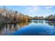 Serene lake view with dock and tree reflections at 5021 Redwood Grove Trl # 86, Lancaster, SC 29720