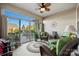 Sunroom with wicker furniture and sliding glass doors to backyard at 5021 Redwood Grove Trl # 86, Lancaster, SC 29720